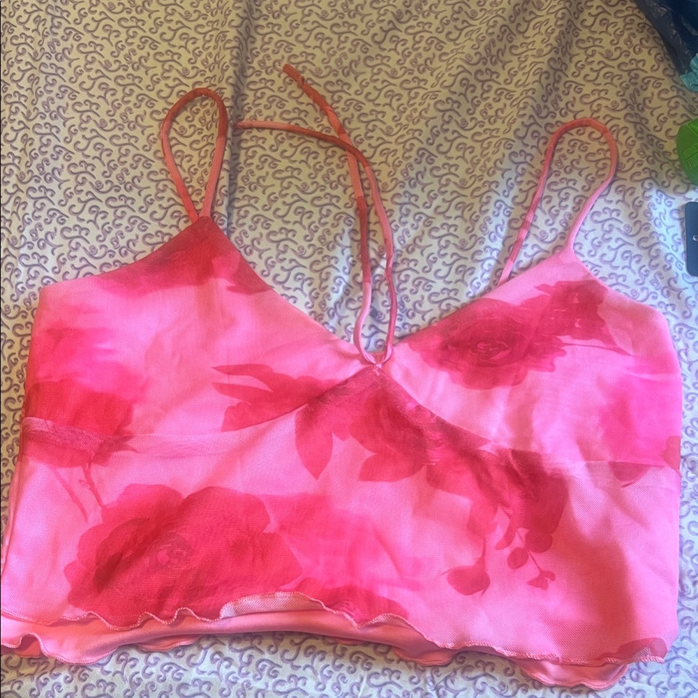 2 peace Pink Rose Mini set